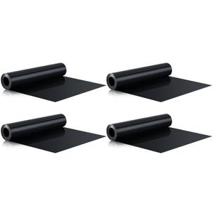 Pangda 4 Rolls 16 ft x 19.69 Inches Black Under Deck Drainage System Bulk HDPE Waterproofing Membrane Trough Black Rain Deck Drainage System Trough Unders Systems Outdoor for Underdeck Ceiling