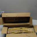 Metal Arch Backdrop Stand 7.2FT+6FT Wedding Arch Backdrop Stand Set of 2 Gold Arch Backdrop Stand for Valentines Day Party Wedding Ceremony Baby Shower Birthday Floral Balloon Decration