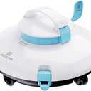 Cordless Robotic Pool Cleaner, Automatic Above Ground Pool Vacuum with 70 Mins Runtime, 15KPa