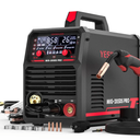 YESWELDER MIG-205DS PRO MIG Welder, 200Amp 110/220V Dual Voltage MIG Welding Machine, 5 in 1 Gas MIG/Flux Core MIG/Spool Gun MIG/Lift TIG/Stick Multiprocess Aluminum MIG Welder, Spool Gun Compatible