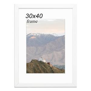  White 30x40 Picture Frame Lightweight yet Durable Frame Wall Hanging
