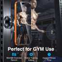 Gym Magnetic Phone Holder Mount for MagSafeAll MetalDual Magnetic Phone Holder for Gym Accessories Attach to Metal Surface, Gym Phone Holder Magnet for iPhone 16 15 14 13 Pro Max Gift for Men Women