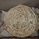 Woven Placemats Set of 8, Table Mats Set of 8, Water Hyacinth Round Placemats for Round Table, Chargers for Dinner Plates, Wicker Chargers for Dinner Plates, Woven Placemat, Place Mats 13.4 in