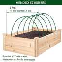 MAXPACE Greenhouse Hoops for DIY Grow Tunnels Less Than 2.7ft Wide, Rust-Free Fiberglass Support Hoops Frame for Garden Fabric, Plant Support Garden Stakes, Gardening Supplies, Pack of 25