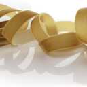 5/8" Velvet Ribbon Single Sided Craft Trim for Hair Bows Sewing Gift Wrapping and DIY Projects Soft Smooth Material (Antique Gold, 25 Yards)