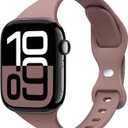 12 x STG Sport Slim Thin Narrow Silicone Bands Compatible with Apple Watch Band Ultra 3/2/1 49mm, Series 11/10 46/42mm, 9/8/7 45/41mm, SE 6/5/4 44/40mm, 3/2/1 42/38mm for Women Men