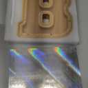 WeAllBuy Wooden Letter Piggy Bank AZ Personalized Kids Coin Bank with Stickers Marker Screwdriver (B)