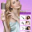 1300W Hair Dryer Brush,4 in 1 Blow Dryer Brush Anti-frizz Ceramic Titanium Barrel with ALCI Safety Plug Professional Salon Hot Air Brush for All Hair Types (Rosegold)
