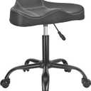 JOSTZHXIN Rolling Salon Stool Height Adjustable, Drafting Work Tattoo Massage SPA PU Leather Office Chair, Bar Stool Home Office Rolling Chair(Style 6)