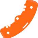Curved Transfer Board Plastic Slide Board for Transferring to Wheelchair, Chair, Bed, Toilet, Car for Patient, Elderly, Disabled, 31.1 * 9.84 * 0.46" 3.64 lbs ABS Transfer Devices, Orange 