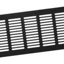 3x14'' Aluminum Louvered Ventilation Grille Air Vent - Bronze (Almost Black) Square Vent Cover Grille (400x100mm)