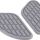 Estink Motorcycle Pad, Pair of Rubber Motorcycle Fuel Traction Pad Protector Vintage Universal Knee Grip Decals Gas Fuel Knee Grip Protector for Motorcycle Decoration (Grey)