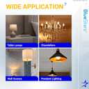 BlueStars G45 E26 Edison LED Filament Globe Bulb 120V 5W (60 Watt Equivalent), 2700K Warm White Light 550lm Non-Dimmable for Indoor Outdoor Holiday Home Decoration - 3 Packs