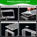 2 x 4‑Tier Acrylic Display Riser, Perfume & Cologne Organizer Stand
