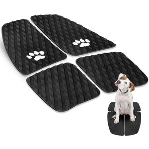 Dog Traction Pad Dog Paddle Board Kayak Accessories 21.2 x 15.3 Inch Non Slip Deck Grip Mat Surfboard Traction Grip EVA Foams for Sup Skimboard Paddleboard Surfboard Gift for Christmas (Black)