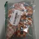 4Pcs Checkered Hair Claw Clips, Non-Slip Hair Jaw Clips for Thick, Thin, Curly, Straight, Long Hair, Simple Style Orange and White Square Claw Clips, Women's Hair Accessories