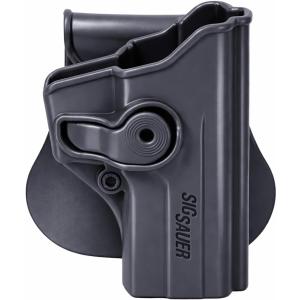 IMI Defense Level 2 Retention Holster for Sig Sauer P250 Full Size & Compact – Polymer Paddle Holster | Right Hand | Fits Curved Sig Sauer Rail