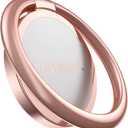 Lamicall Rose Gold Cell Phone Ring, Universal Adhesive Cell Phone Finger Grip Holder, Compatible with iPhone 17 16 15 Pro Max, Galaxy S25 S24, All Android, Christmas Women Gift Smartphone Accessories