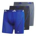 Adidas Men's Performance Mesh Boxer Briefs (3-Pack) Moisture-Wicking Workout Underwear, XL