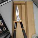 Fiskars Power Lever Hedge Shears, Precision-Ground Gator-Blade Serrated Steel Grips Branches, Multiplies Leverage for Easier Trimming & Shaping Shrubs, Shock-Absorbing Bumper & SoftGrip, 8" Blades