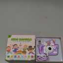 Envyvip Unicorn Toys Camera for Kids Girls Age 3-8, Toddler Kids Digital Camera Christmas Birthday Gifts for 3 4 5 6 7 8 Years Old Girl, Cute Selfie Video Camera, HD 1080P, 32GB SD Card, Purple