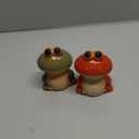 ITSTUVRH Ceramic Animal Toilet Bolt Covers-Toilet Bolt Covers Decorative,Cute Animal Toilet Bolt Cap,Bathroom Decoration,Easy Installation (2-pack) (frog)