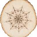 Walnut Hollow Thick Rustic Basswood Round, 10-14" Wide - for Wood Burning, Home Dcor, and Rustic Weddings