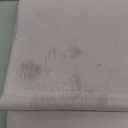 Likiyol Christmas Tablecloth 60 Inch Round, Gold Snowflake & Red Buffalo Plaid Table Cover for Winter, Waterproof for Kitchen & Dining, Holiday