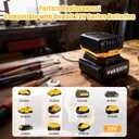 DCB112 Charger Repalcement for Dewalt 20v/12V Battery Charger Compatible with Dewalt 20v Battery DCB200 DCB203 DCB125 DCB107 DCB201 DCB112 DCB612 DCB609-2 DCB609 DCB606 DCB606-2 DCB208 DCB206 DCB204