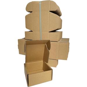 4x4x2 inches pack of 100 shipping boxes, Brown Cardboard Mailer Box for small Business packaging supplies, packing and Wrapping Mailing present (442)