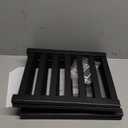 Shoe Rack, 3-Tier Bamboo Stackable Shoe Shelf Storage Organizer, Shoe Stand for Closet, Entryway and Hallway (Black)