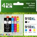 910XL Ink Cartridges Compatible with HP OfficeJet Pro 8025 8020 8028 8035 & OfficeJet 8015 8010 8018 8022 Printers, High Yield 4-Pack (Black, Cyan, Magenta, Yellow)