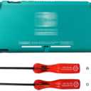 Front Back Faceplate Rear Back Cover Housing Replacement for Nintendo Switch Lite Console HDH-001 Top Bottom Shell Case Plastic Cover - Turquoise