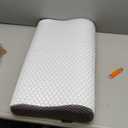 Cervical Neck Pillow for Pain Relief, Contour Memory Foam Pillows for Sleeping, Odorless Ergonomic Pillow Adjustable Orthopedic Cooling Pillow Bed Pillow Neck Support for Side Back Stomach Sleepers (Blue & Grey)