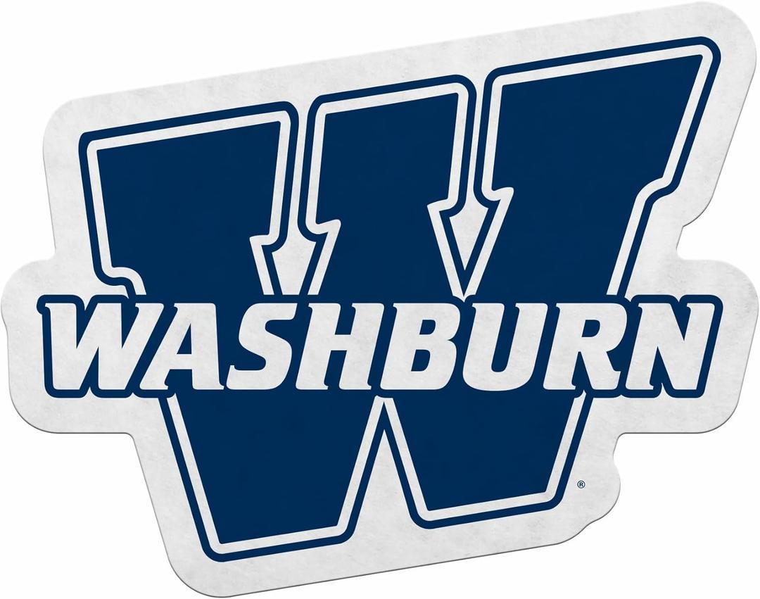 Rico Industries NCAA Washburn Ichabod Primary Shape Cut Pennant - Home and Living Room Dcor - Soft Felt EZ to Hang