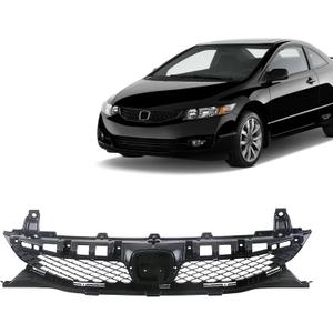 Replacement Parts Front Grille Grill Assembly Black Shell And Insert Compatible With Honda Civic 2009 2010 2011 Sedan