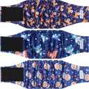 5 Pack Dog Diapers Male, High Absorbing Dog Wraps, Belly Bands for Male Dogs with Incontinence or Frequent Urination, Washable Doggie Diapers S, Space