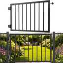 32" H x 48" W Aluminum Deck Gate, Outdoor Deck Gate with Hinges and Latch