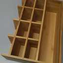 Dicunoy Desktop Pen Holder Organizer, Bamboo Art Supply Storage Caddy Holds 300 Pencils, 13 Compartments Thick Pencil Holder Box for Color Pencils, School, Classroom, Office