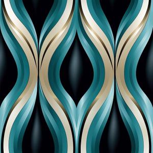 FLFK Boho Wallpaper Peel and Stick Removable Wave Streak Wall Mural for Living Room, Bedroom, Kitchen, Office, Apartment Decor 16"x128" (BW5455)