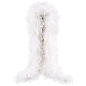 THARAHT White Chandelle Turkey Feather Boa 2Yard 100g for DIY Craft Home Dancing Wedding Party Halloween Costume Decoration Feather Boa