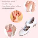 High Heel Cushion Inserts Women, Adhesive High Heel Relief Insoles Prevent Slipping, Silicone Invisible Cushioning Insoles, Arch Support Shoe Inserts for High Arch Flat Feet, 2 Pairs, Floral