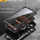 Lanhiem for iPhone 17 Pro Max Metal Case with Kickstand, Compatible with MagSafe, Built in Tempered Glass Screen Protector, Heavy Duty Shockproof Rugged Phone Cases, Full Body Tough Cover 6.9" (Black)