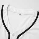 YWIES Mens Button Down Plain Baseball Jersey, Blank Softball Team Uniform, Hip Hop Hipster Short Sleeve Active Shirts (XXL)