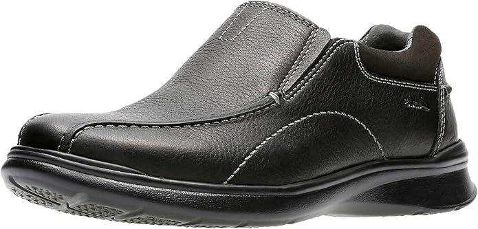 Clarks Men's Cotrell Step Slipon Loafer,Black Oily,14 M US