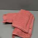 GLAMBURG 100% Cotton Ultra Soft 6 Pack Towel Set, Contains 2 Bath Towels 28x55 Inches, 2 Hand Towels 16x24 Inches & 2 Wash Coths 12x12 Inches, Compact Absorbent Lightweight & Quickdry - Coral Orange
