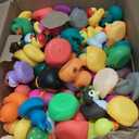 Liliiflora 60 Pack Rubber Ducks in Bulk, Random Assortment Mini Rubber Duckies, Bulk Party Favors for Kids, Bath Toys for Toddler, Suitable for Cruise Ship & Jeeps Ducking