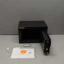 TENAMIC Safe Box 0.23 Cubic Feet Electronic Digital Security Box, Keypad Lock Box Cabinet Safes, Solid Alloy Steel Office Hotel Home Safe, Black