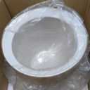 Creative Co-Op Large Matte White Embossed Stoneware Planter