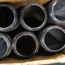 GeilSpace 6 Pack 3/4" 30" Pre-Cut Black Metal Pipe, Industrial Steel Fits Standard Three Quarters Inch Black Threaded Pipes and Fittings - Vintage DIY Industrial Shelving (3/4" 30")